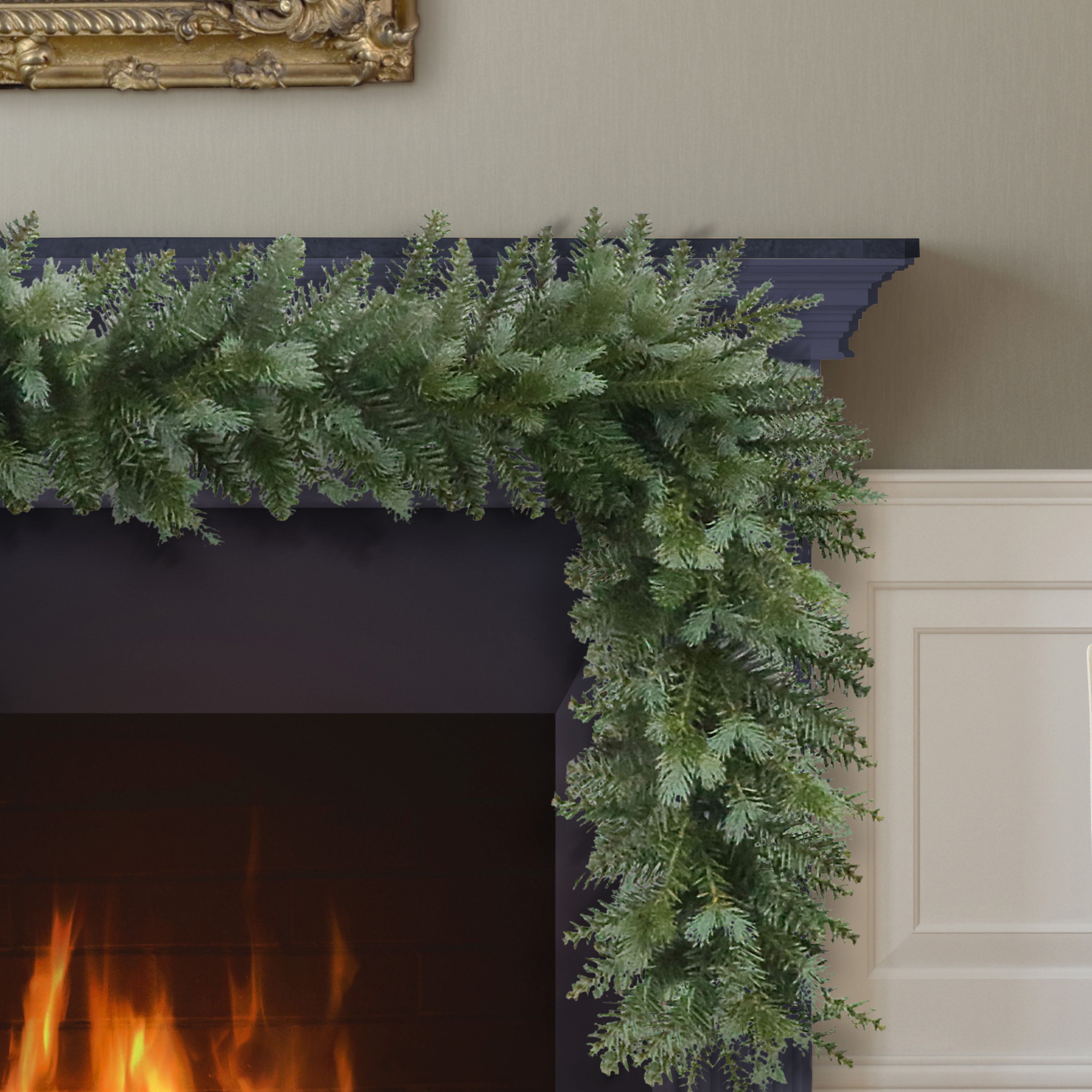 9' x 10" Linden Fir Christmas Blue/Green Garland